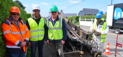 Publication dans "L'Union" suite à un chantier de réhabilitation sans tranchée